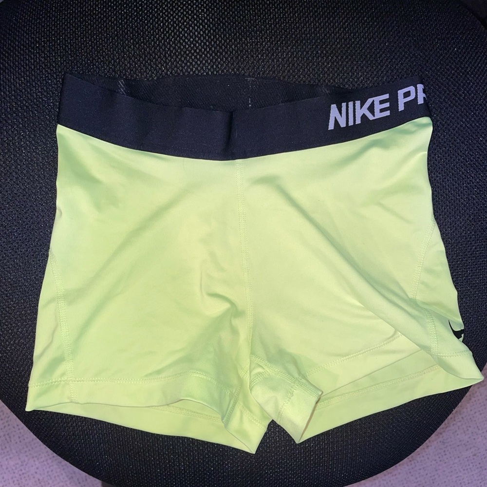 Nike Pro yellow spandex size small